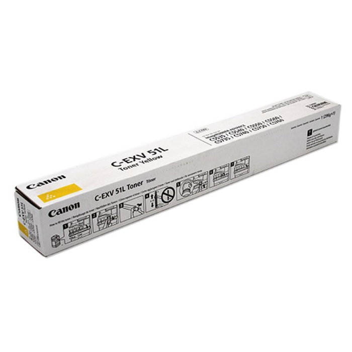 Cartouche de toner Canon C-EXV 51L jaune (0487C002) pour imprimante