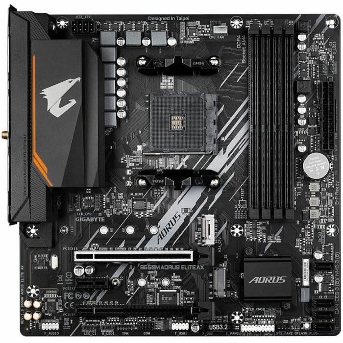Gigabyte B550M AORUS ELITE AX Carte mère Socket AM4 AMD Ryzen DDR4 Wi-Fi 6E