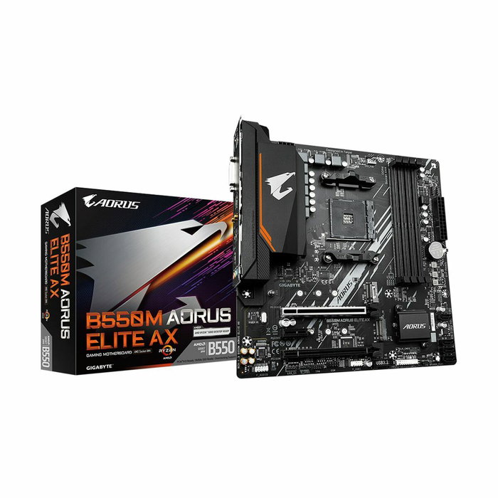 Gigabyte B550M AORUS ELITE AX Carte mère Socket AM4 AMD Ryzen DDR4 Wi-Fi 6E