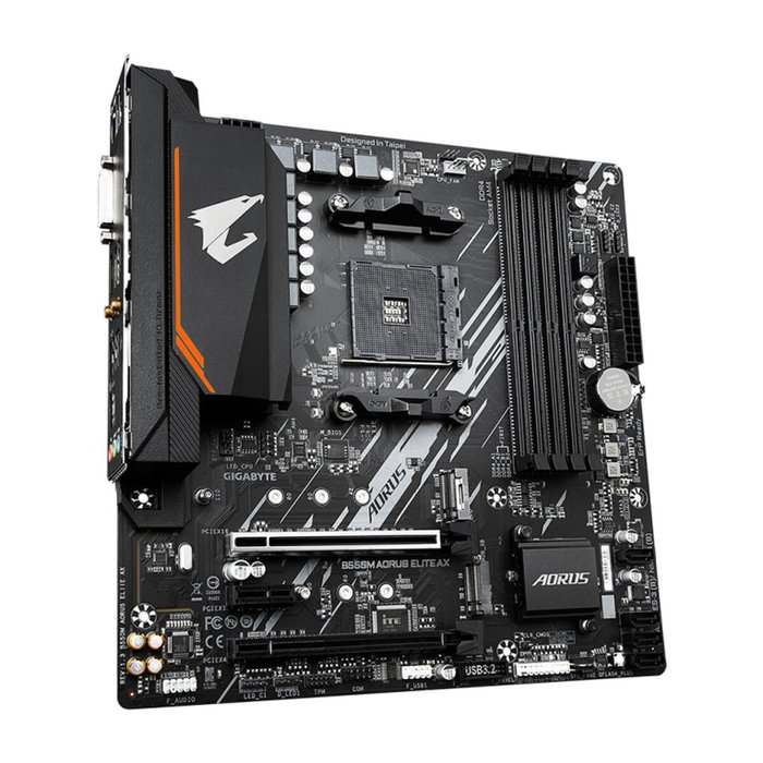 Gigabyte B550M AORUS ELITE AX Carte mère Socket AM4 AMD Ryzen DDR4 Wi-Fi 6E