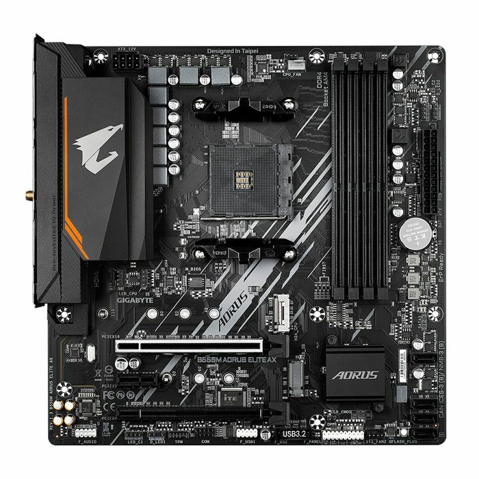 Gigabyte B550M AORUS ELITE AX Carte mère Socket AM4 AMD Ryzen DDR4 Wi-Fi 6E