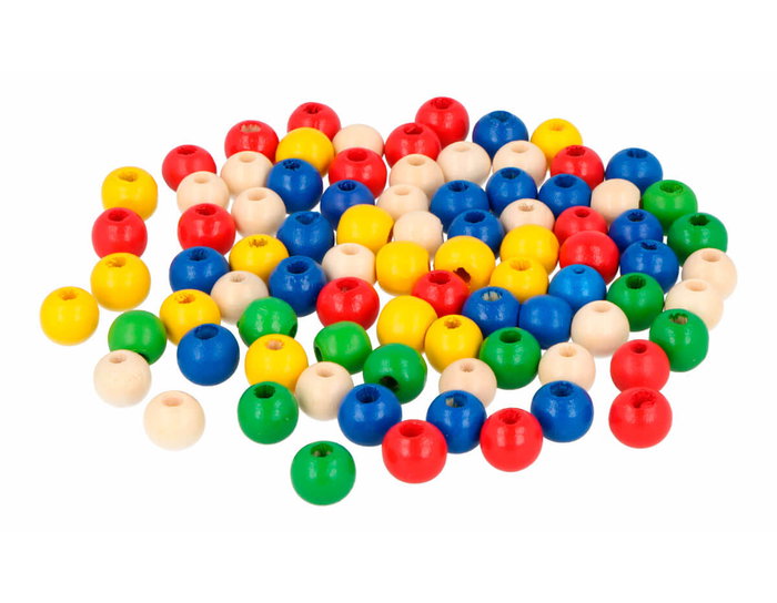 Innspiro Lot de perles en bois multicolores 10mm (environ 1000 pièces) Innspiro Lot de perles en bois multicolores 10mm (environ 1000 pièces)