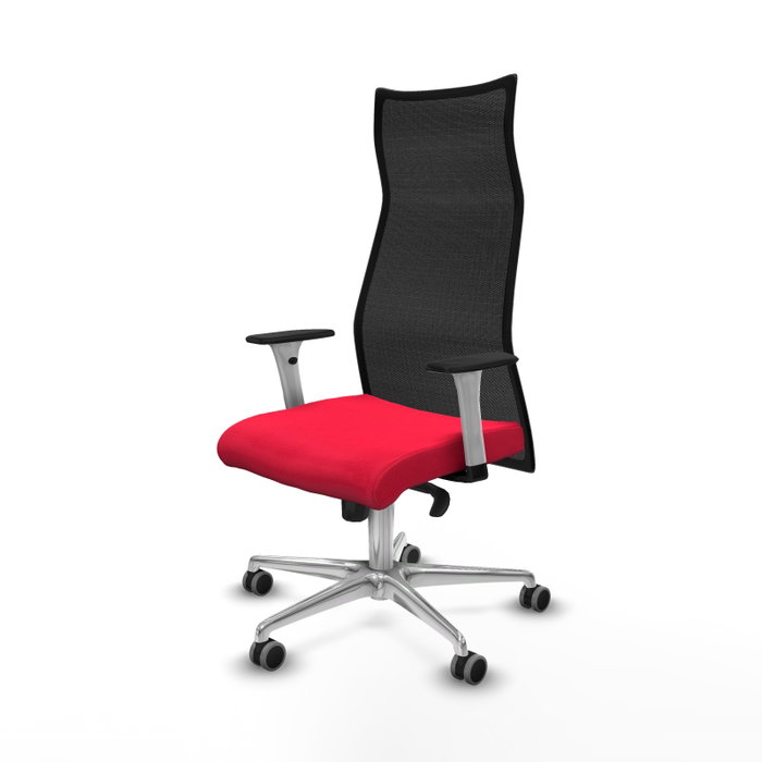 Piqueras y Crespo Albacete Chaise de Bureau Rouge et Noire