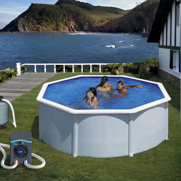 Gre Pompe à Chaleur pour Piscine 2,5 kW - Jusqu'à 20 m³, COP 5W, Raccords 32/38mm, Silencieuse Gre Pompe à Chaleur pour Piscine 2,5 kW - Jusqu'à 20 m³, COP 5W, Raccords 32/38mm, Silencieuse