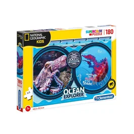 Clementoni National Geographic Kids Explorateur des océans, 180 pièces