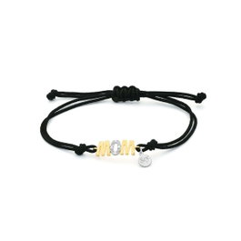 Secrecy Pulsera MOM en argent sterling 925 recyclé et or 18K