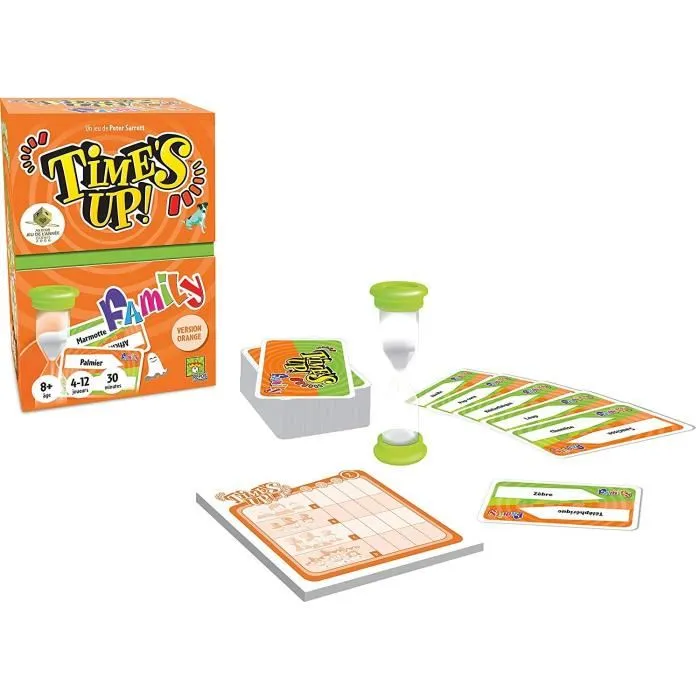 Asmodée - Time's Up! Family Version Orange - Jeu de société pour 4 à 12 joueurs à partir de 8 ans - Français