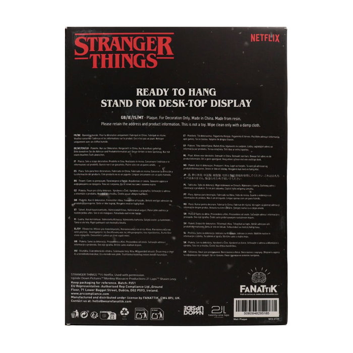 Stranger Things panneau résine Creel House Stained Glass Window