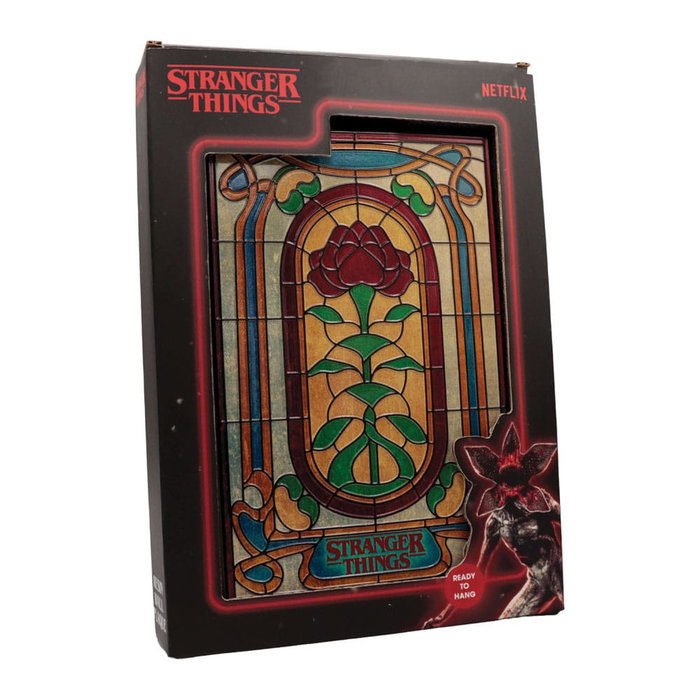 Stranger Things panneau résine Creel House Stained Glass Window