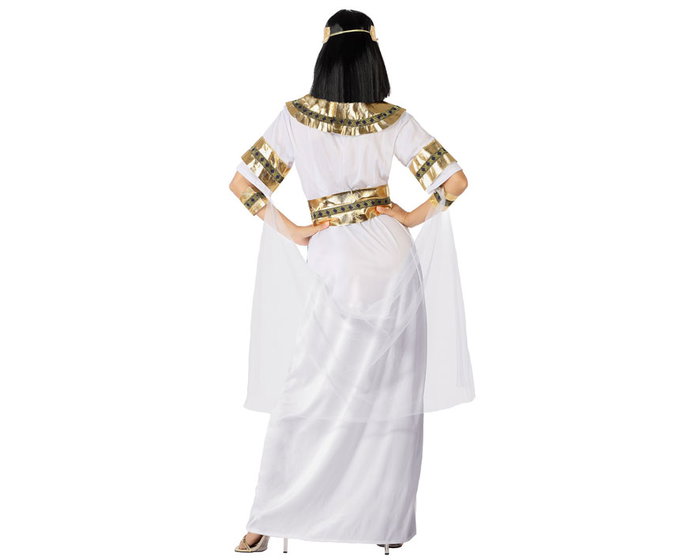 Déguisement Adulte Femme Cléopâtre Égyptien - Robe, Diadème, Collier, Ceinture et Bracelets - Taille M-L