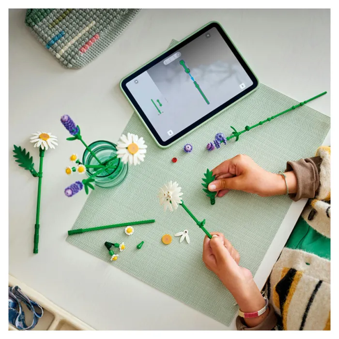LEGO 11508 Set Botanicals Marguerites - Bouquet Artificiel avec Lavande et Coccinelle, Jeu de Construction Fleurs pour Enfants 9 Ans et Plus