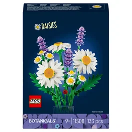 LEGO 11508 Set Botanicals Marguerites - Bouquet Artificiel avec Lavande et Coccinelle, Jeu de Construction Fleurs pour Enfants 9 Ans et Plus