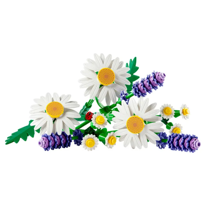 LEGO 11508 Set Botanicals Marguerites - Bouquet Artificiel avec Lavande et Coccinelle, Jeu de Construction Fleurs pour Enfants 9 Ans et Plus