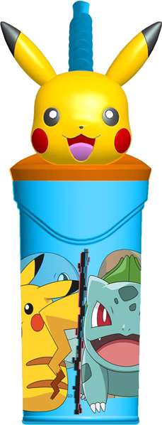 Pokemon - Verre avec figure 3D Distorsion - 360 ml
