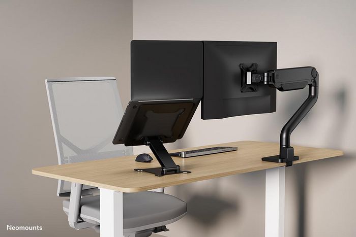 Neomounts DS20-740BL1 Support Universel Pilote pour Ordinateur Portable Portable Noir - Hauteur Réglable 1.7 à 16.8 cm, Compatible 11 à 15 Pouces, Jusqu'à 5 kg