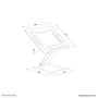 Neomounts DS20-740BL1 Support Universel Pilote pour Ordinateur Portable Portable Noir - Hauteur Réglable 1.7 à 16.8 cm, Compatible 11 à 15 Pouces, Jusqu'à 5 kg