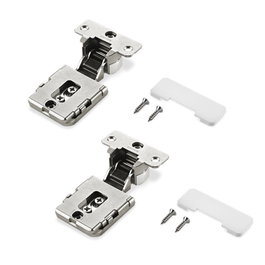 SALICE Charnière invisible Conecta, fermeture amortie, nickel, solape 10-12.5mm