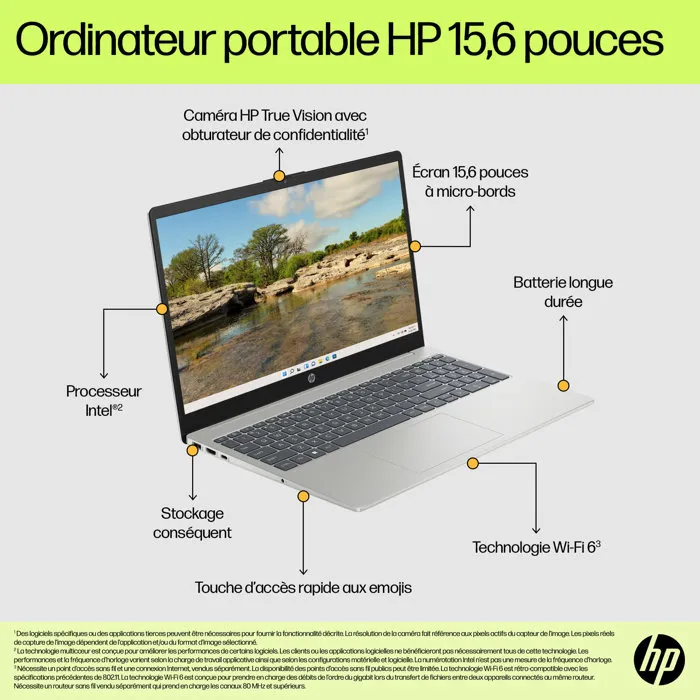 HP 15-fd0129nf - 15,6 pouces FHD - Core i7-1355U - 16 Go RAM - 512 Go SSD - Argent naturel HP 15-fd0129nf - 15,6 pouces FHD - Core i7-1355U - 16 Go RAM - 512 Go SSD - Argent naturel