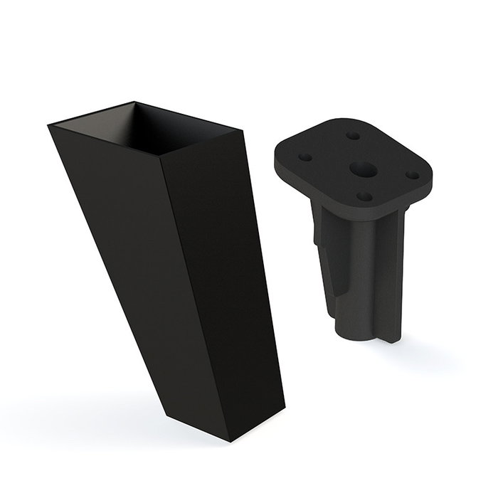 Q&Q Modelo Faster Patas en plastique avec finition blanc