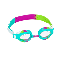 Bestway 21099 Lunettes de natation enfant avec sangle silicone anti-buée couleur assortie +3 ans