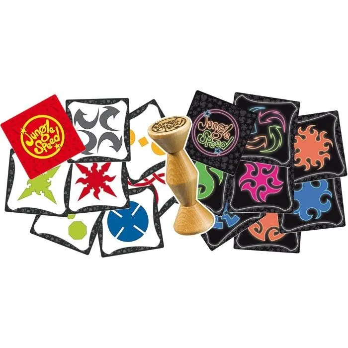 Asmodee Jungle Speed La Totale - Jeu de société d'ambiance et de rapidité en français avec 2 paquets de cartes
