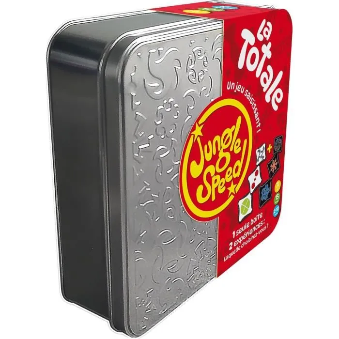 Asmodee Jungle Speed La Totale - Jeu de société d'ambiance et de rapidité en français avec 2 paquets de cartes