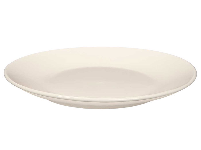 VESSIA Plat à dessert en porcelaine lisse blanc 19,3 cm VESSIA Plat à dessert en porcelaine lisse blanc 19,3 cm