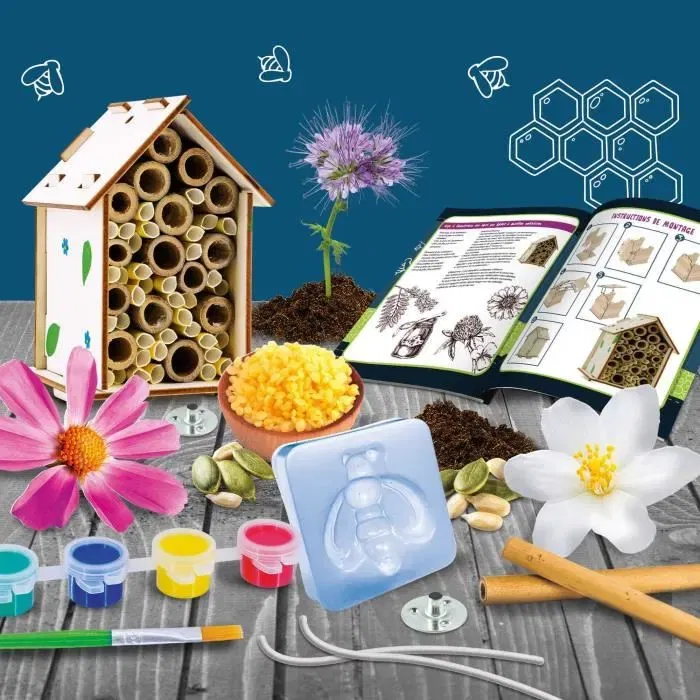 Lisciani Giochi I'M A GENIUS - Kit Scientifique Laboratoire des Abeilles avec Expériences sur la Pollinisation et le Miel pour Enfants de 7 à 12 Ans