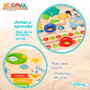 WOOMAX - Jeu éducatif Calendrier Disney pour apprendre les jours, la météo, les saisons, les mois et les heures - Taille du tableau 30x30x3.5 cm - À partir de 5 ans