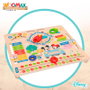 WOOMAX - Jeu éducatif Calendrier Disney pour apprendre les jours, la météo, les saisons, les mois et les heures - Taille du tableau 30x30x3.5 cm - À partir de 5 ans
