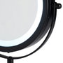 Day Miroir LED Double Face Noir Mat avec Grossissement x5