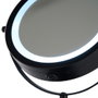 Day Miroir LED Double Face Noir Mat avec Grossissement x5