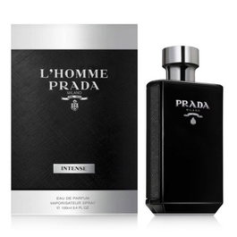 Prada - L'Homme Intense Eau de Parfum - 100 ml - Parfum pour Homme avec notes d'Ambre, Patchouli et Fève Tonka