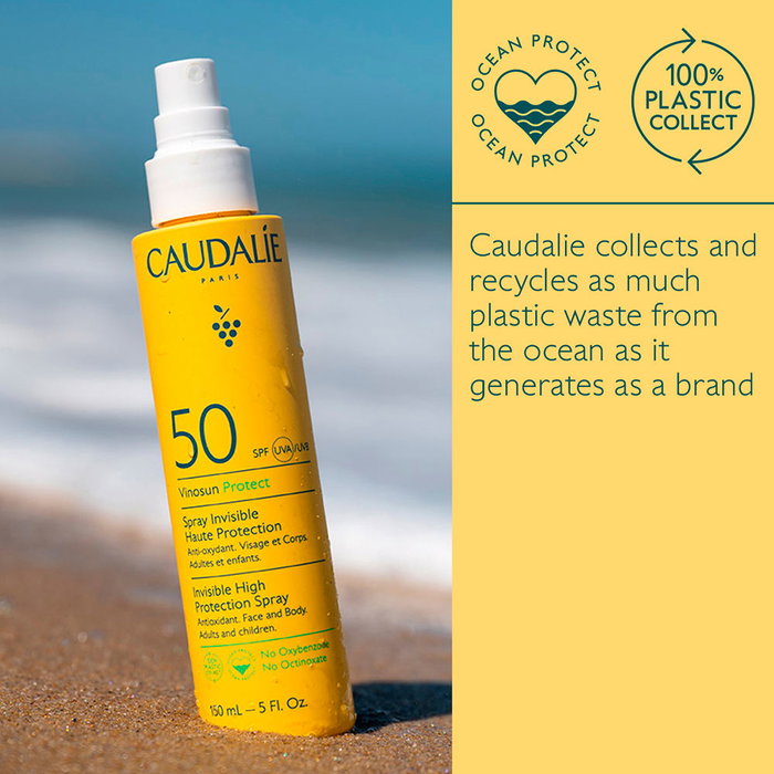 Caudalie VINOSUN Spray Haute Protection Solaire SPF50 Invisible Visage et Corps 150 ml