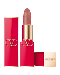 Valentino Rouge à Lèvres Crème Mat Rechargeable, Teinte Rosso 123R, 3.5 g, Maquillage Femme, Fabriqué en Italie