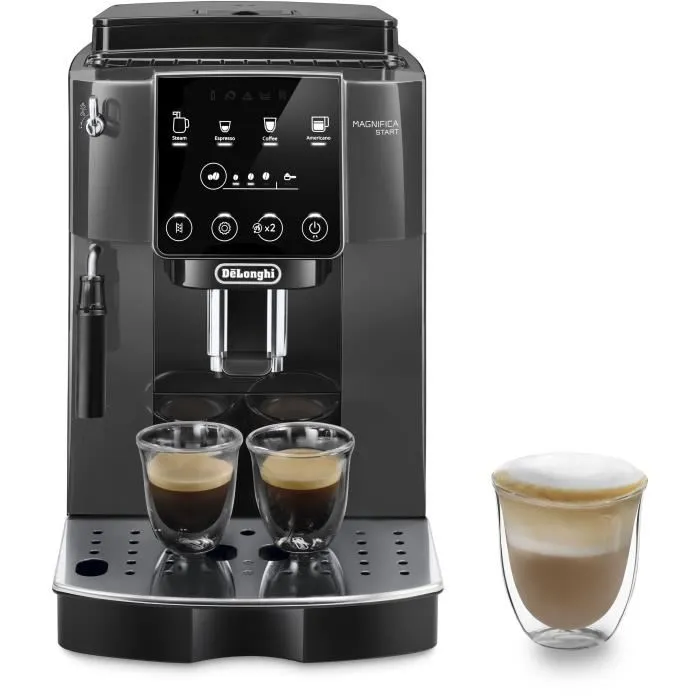 De'Longhi ECAM220.22.GB Magnifica Start Machine à café automatique avec broyeur à grains pour café moulu ou en grains - Panneau de commande intuitif, 3 recettes