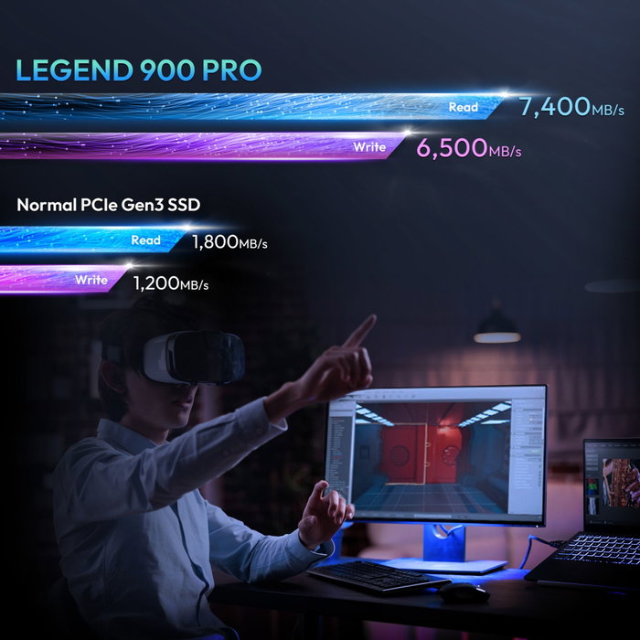 ADATA LEGEND 900 PRO 1 To M.2 PCIe Gen4x4 ADATA LEGEND 900 PRO 1 To M.2 PCIe Gen4x4