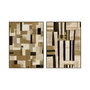 Home ESPRIT Toile Urbaine Moderne avec relief Marron Beige (2 Unités)