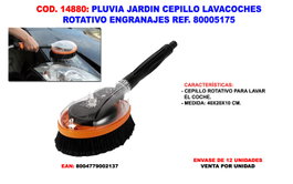 PLUVIA/GF JARDIN Cepillo Lavacoches Rotativo 80005175