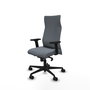 Piqueras Y Crespo Fauteuil Albacete Gris avec Mécanisme Synchrone et Accoudoirs 2D
