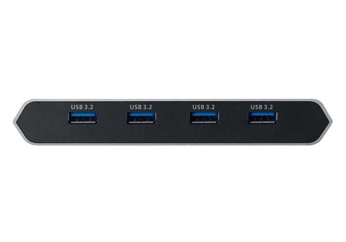 Aten US3311 - Station d'accueil KVM USB-C 2 ports avec affichage 4K@60Hz DisplayPort, switch 2 ordinateurs vers 1 écran, 4 ports USB 3.2, Power Delivery 100W