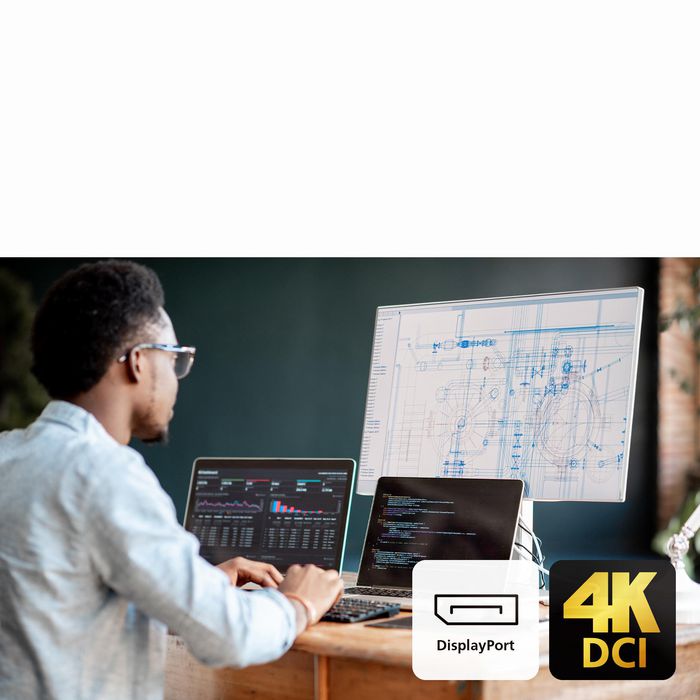 Aten US3311 - Station d'accueil KVM USB-C 2 ports avec affichage 4K@60Hz DisplayPort, switch 2 ordinateurs vers 1 écran, 4 ports USB 3.2, Power Delivery 100W