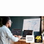 Aten US3311 - Station d'accueil KVM USB-C 2 ports avec affichage 4K@60Hz DisplayPort, switch 2 ordinateurs vers 1 écran, 4 ports USB 3.2, Power Delivery 100W