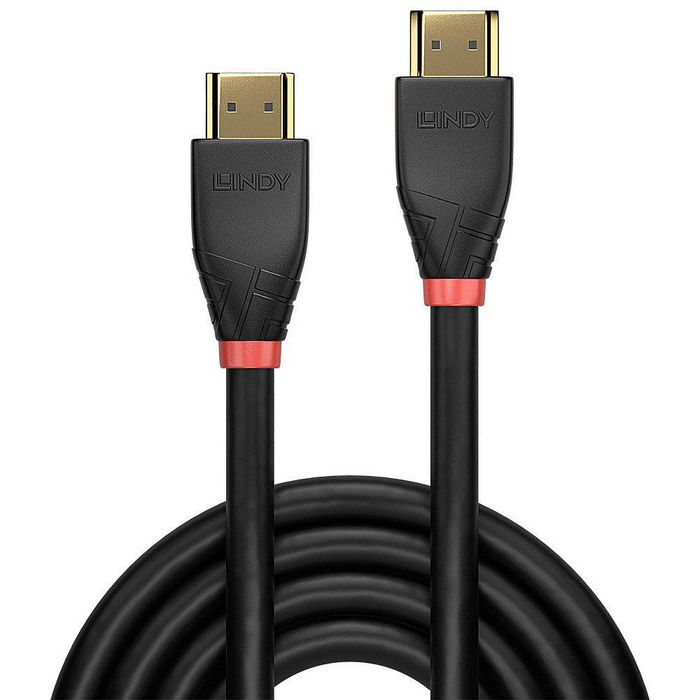 Câble HDMI actif Lindy 4K 60Hz 10 m - Haute vitesse 18Gbps, HDR, Dolby TrueHD, DTS-HD, CEC - Compatible HDMI 2.0 pour home cinéma et affichage numérique