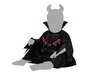Déguisement de sorcière pour bébé fille 6-12 mois - Robe noire avec col en ruche et col lila - Halloween, contes
