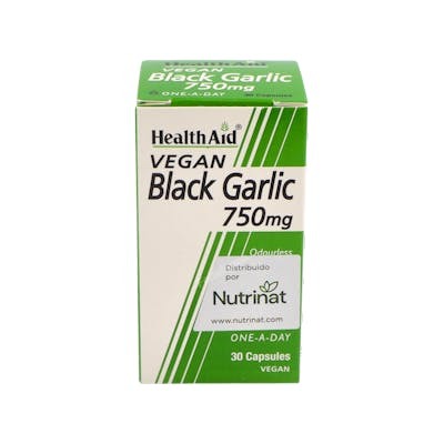Health Aid Ajo Negro (Black Garlic) 750mg 30 capsules Health Aid Ajo Negro (Black Garlic) 750mg 30 capsules