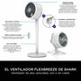 Shark FA220EU Ventilateur sur pied ou de bureau portable intérieur/extérieur FlexBreeze - 5 vitesses, batterie 20h, télécommande, résistant aux UV et à la pluie