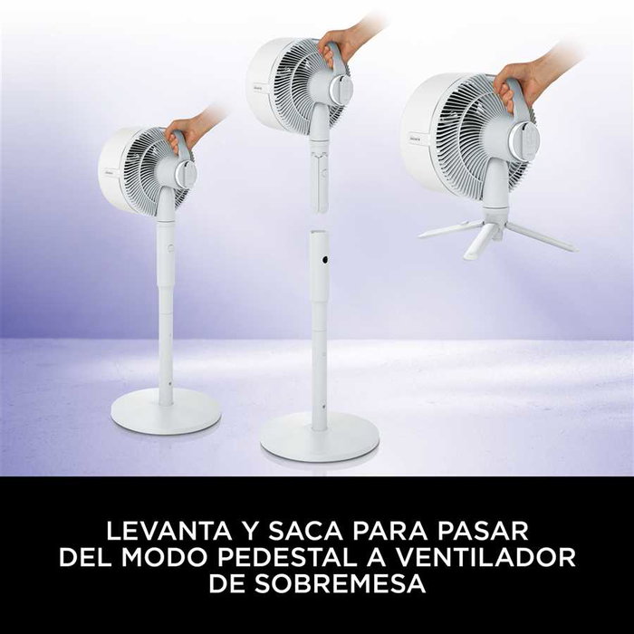 Shark FA220EU Ventilateur sur pied ou de bureau portable intérieur/extérieur FlexBreeze - 5 vitesses, batterie 20h, télécommande, résistant aux UV et à la pluie