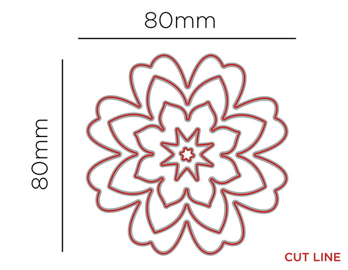 Misskuty Ensemble de 4 emporte-pièces fins ZAG Fleurs et Plantes