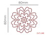 Misskuty Ensemble de 4 emporte-pièces fins ZAG Fleurs et Plantes